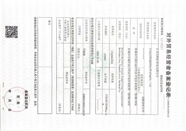 Chiny SHANGHAI YIHEHUA IMPORT AND EXPORT CO,. LTD Certyfikaty